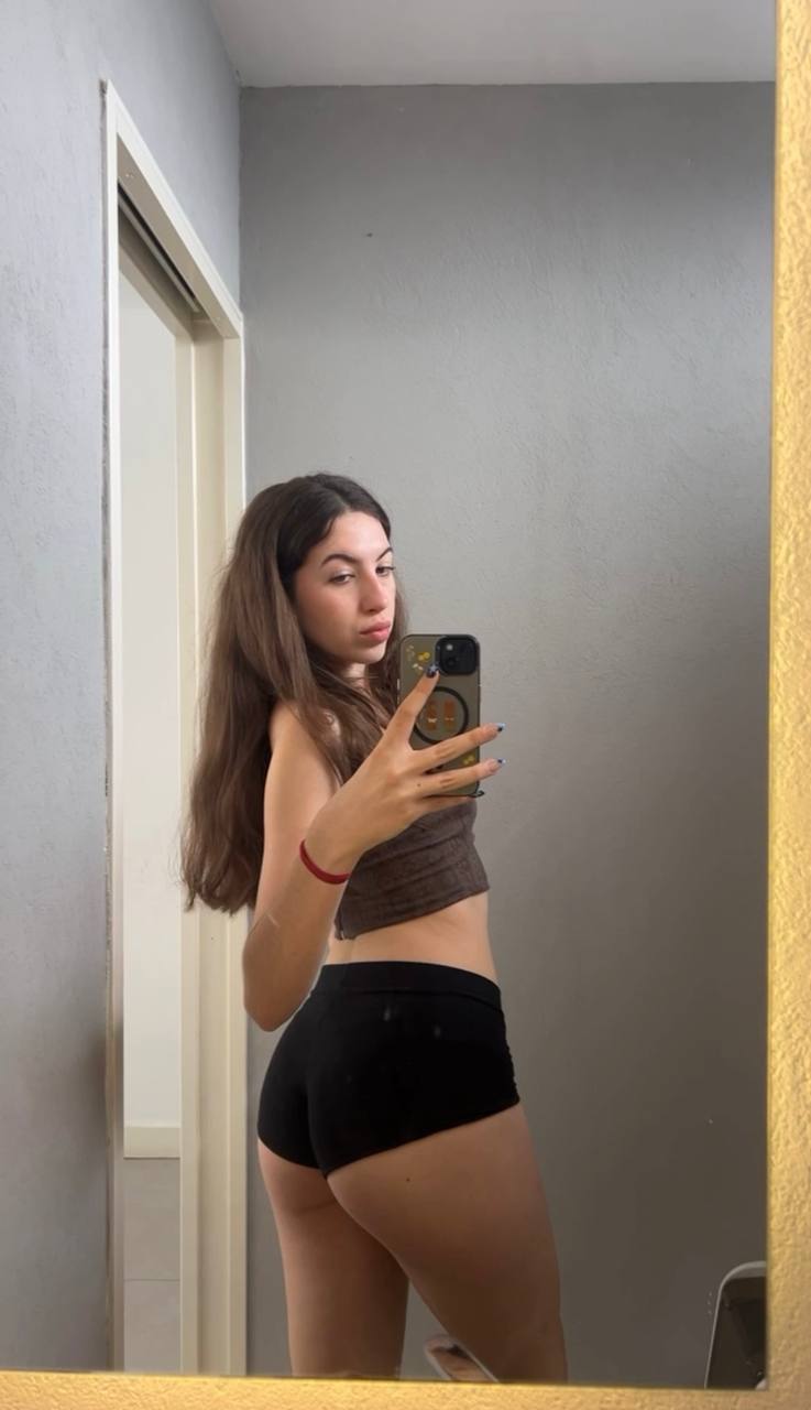 Amber in her underwear in Conakry