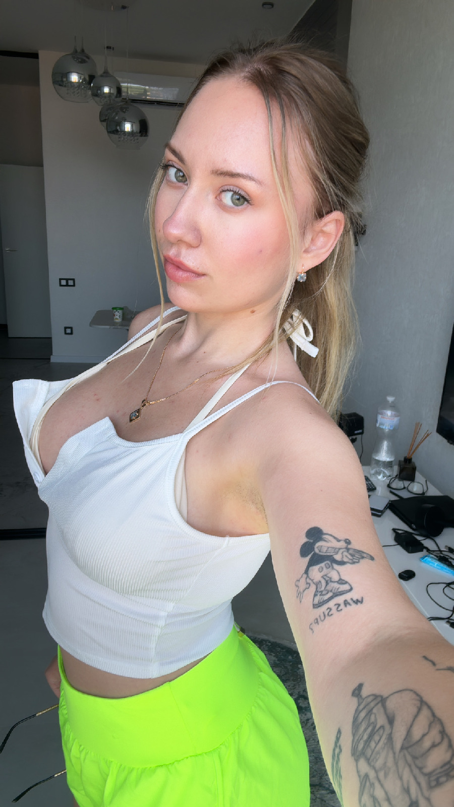 KateV in her underwear in Conakry