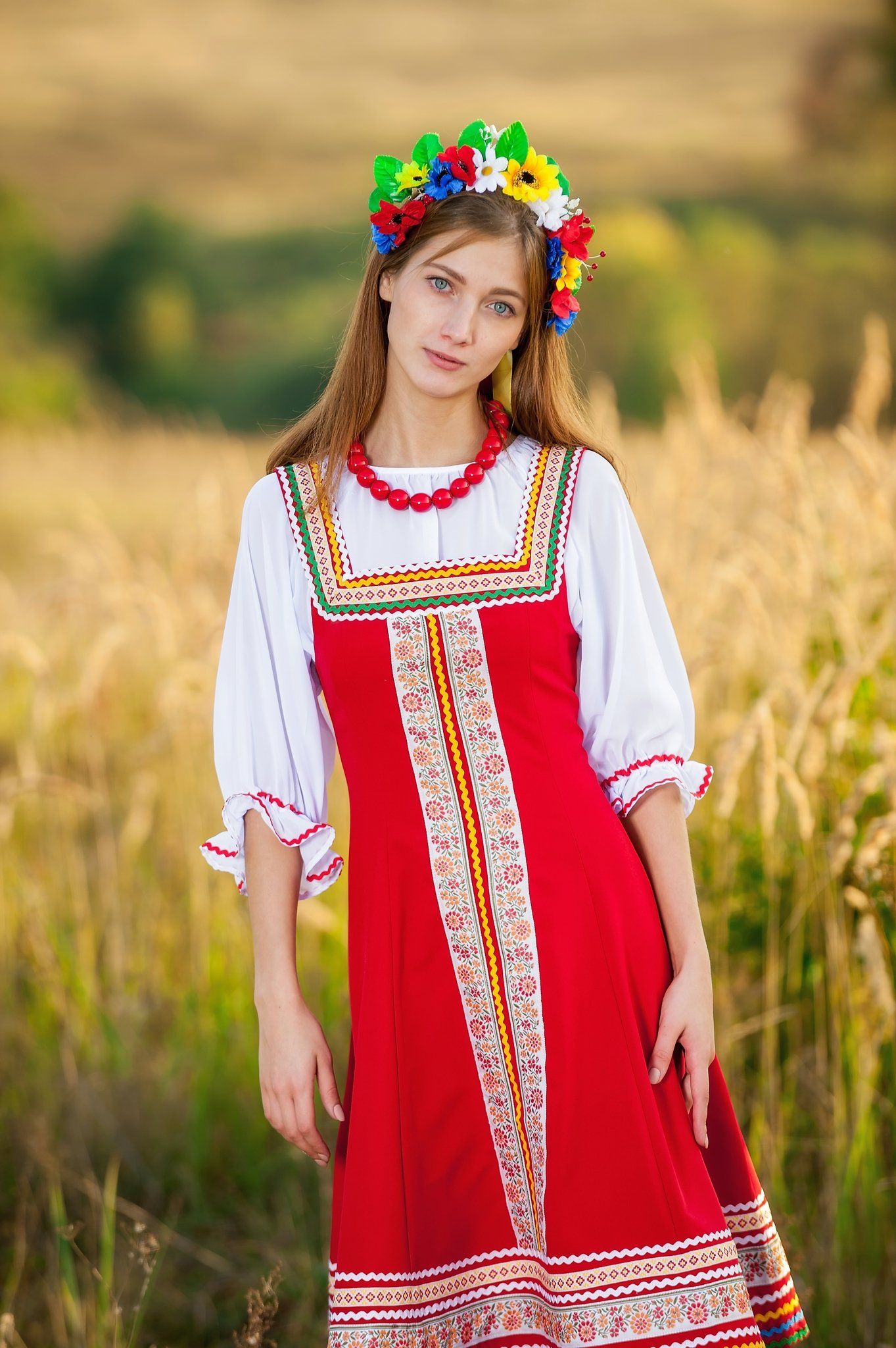 Women in Slavic costumes in Conakry — step in, relax, and chat live